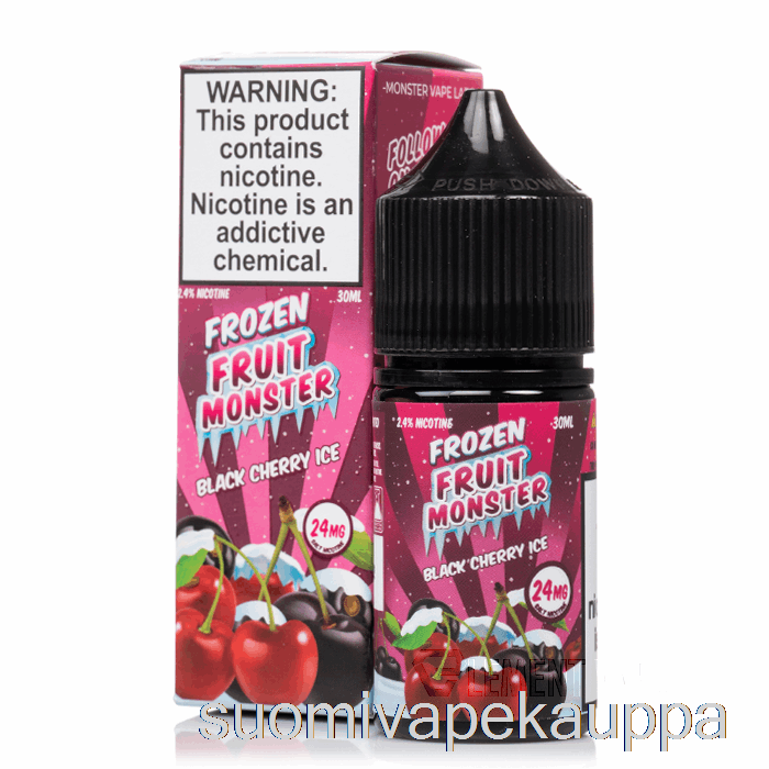 Vape Suomi Ice Black Cherry - Jäädytetyt Hedelmät Hirviösuolat - 30ml 24mg